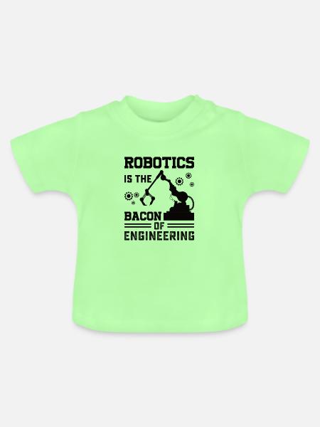 Roboter Programmierer Automatisierungstechniker - Baby Bio-T-Shirt mit Rundhals - Mintgrün