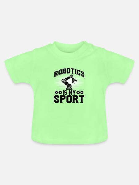 Roboter Programmierer Automatisierungstechniker - Baby Bio-T-Shirt mit Rundhals - Mintgrün