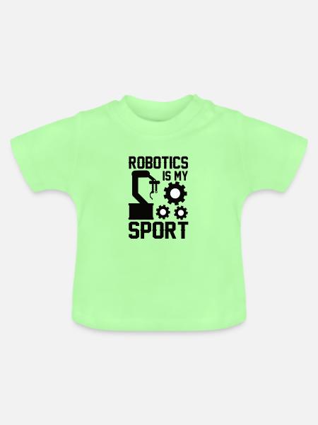 Roboter Programmierer Automatisierungstechniker - Baby Bio-T-Shirt mit Rundhals - Mintgrün