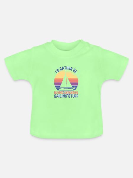 Buy Expensive Sailing Stuff - Baby Bio-T-Shirt mit Rundhals - Mintgrün