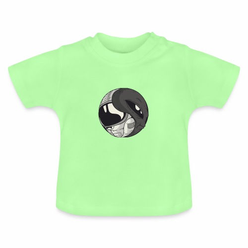 Yin Yang space Alien und Astronaut - Baby Bio-T-Shirt mit Rundhals