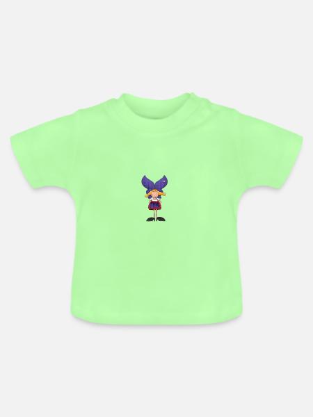 elsässisch - Baby Bio-T-Shirt mit Rundhals - Mintgrün