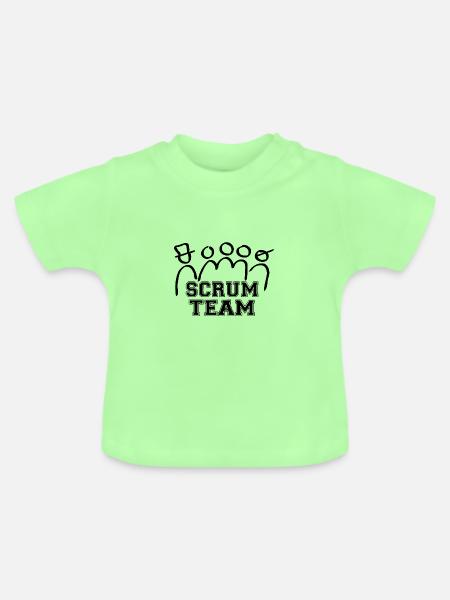 SCRUM TEAM - Baby Bio-T-Shirt mit Rundhals - Mintgrün