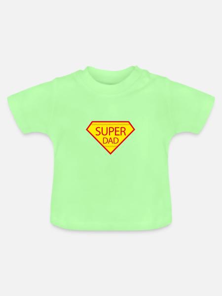 Superdad - Baby Bio-T-Shirt mit Rundhals - Mintgrün