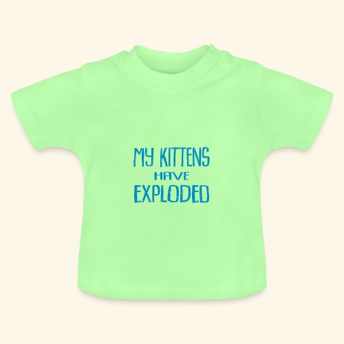 Kittens Blue - Ekologisk T-shirt med rund hals baby