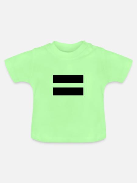 Equality - Baby Bio-T-Shirt mit Rundhals - Mintgrün