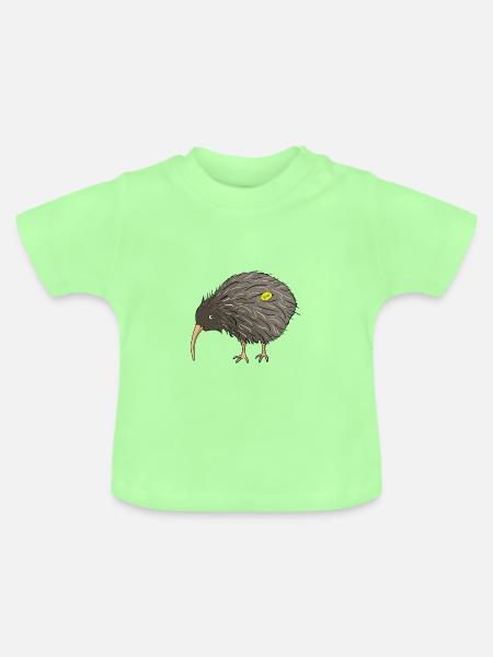 Bio-Kiwis - Baby Bio-T-Shirt mit Rundhals - Mintgrün