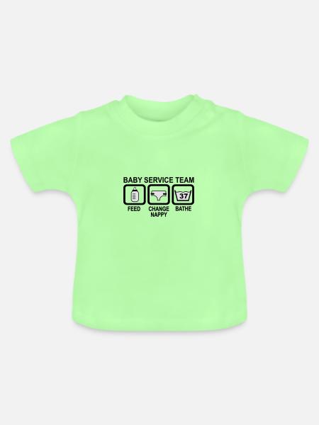 baby - Baby Bio-T-Shirt mit Rundhals - Mintgrün