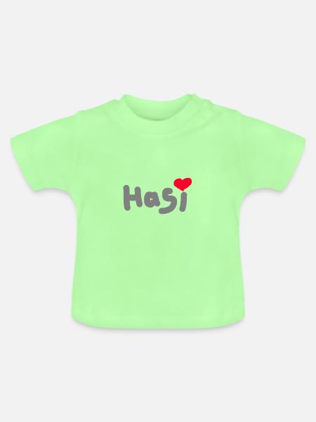 Hasi - Baby Bio-T-Shirt mit Rundhals - Mintgrün