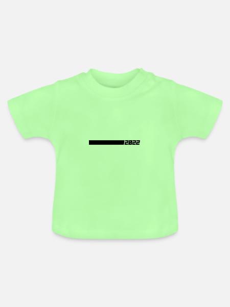 2022 - Baby Bio-T-Shirt mit Rundhals - Mintgrün