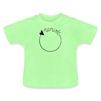 Namaste Yoga Sanskrit Vegan Gift / Idée de cadeau - T-shirt bio col rond Bébé - vert menthe - Devant