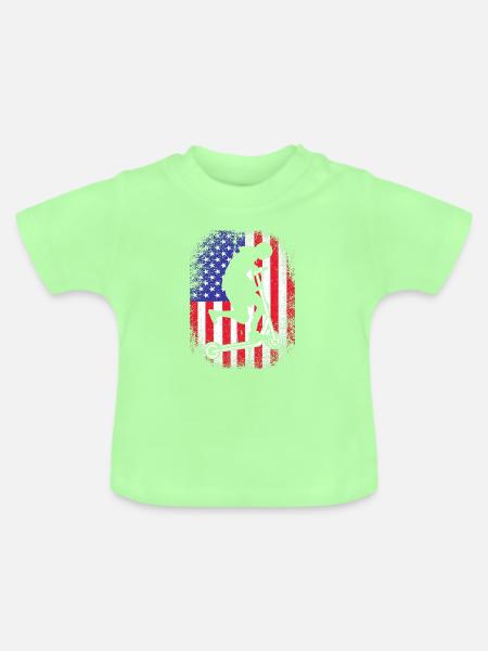 Scooter Roller - Baby Bio-T-Shirt mit Rundhals - Mintgrün