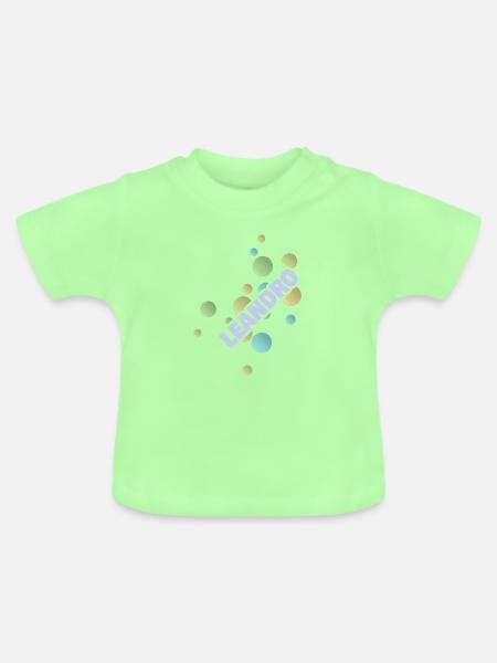 Student Leandro - Baby Bio-T-Shirt mit Rundhals - Mintgrün