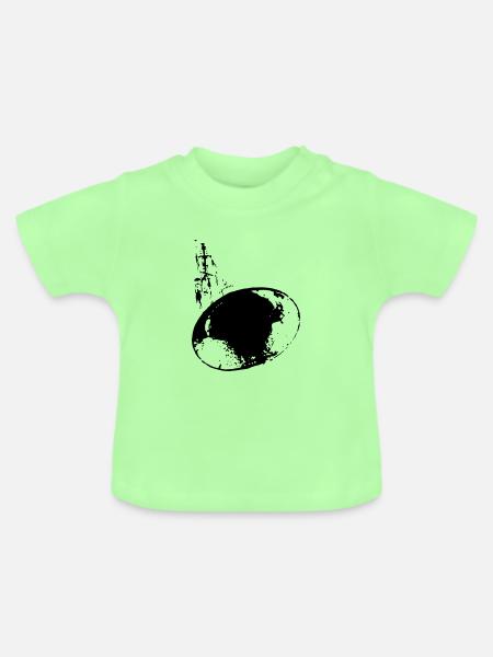 Trompete - Baby Bio-T-Shirt mit Rundhals - Mintgrün