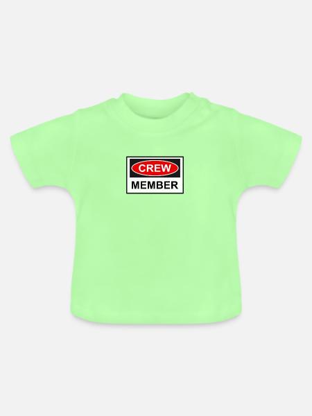 Crew Mitglied - Baby Bio-T-Shirt mit Rundhals - Mintgrün
