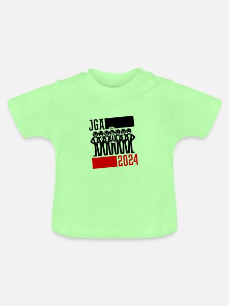 Junggesellenabschied Jga 2024 - Baby Bio-T-Shirt mit Rundhals - Mintgrün