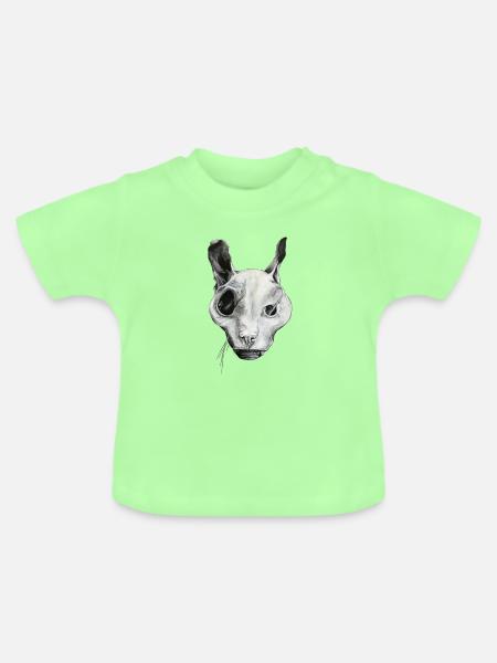 DIE GEISTERKATZE - Baby Bio-T-Shirt mit Rundhals - Mintgrün