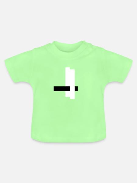 Geometrische Blockkunst Abstrakt - Baby Bio-T-Shirt mit Rundhals - Mintgrün