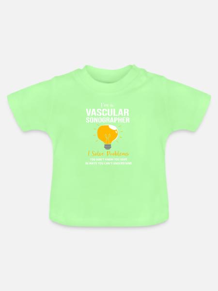 Ultraschall - Baby Bio-T-Shirt mit Rundhals - Mintgrün