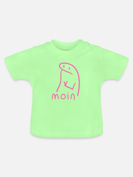 moin - Baby Bio-T-Shirt mit Rundhals - Mintgrün