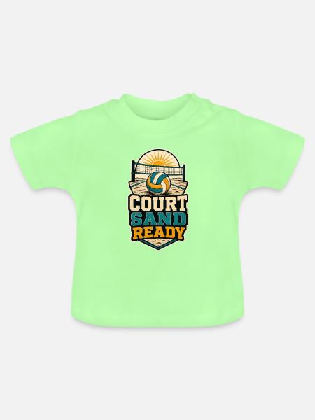 COURT SAND READY - Baby Bio-T-Shirt mit Rundhals - Mintgrün
