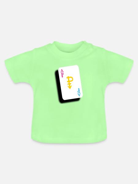 Das Ass der Pfannen - Baby Bio-T-Shirt mit Rundhals - Mintgrün