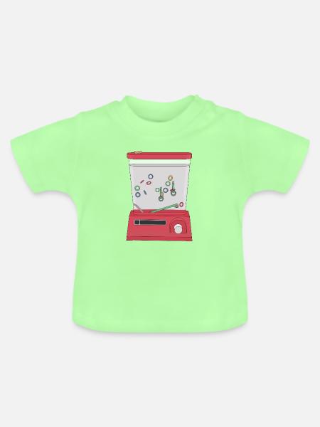 Wässriger Ring Strahl - Baby Bio-T-Shirt mit Rundhals - Mintgrün