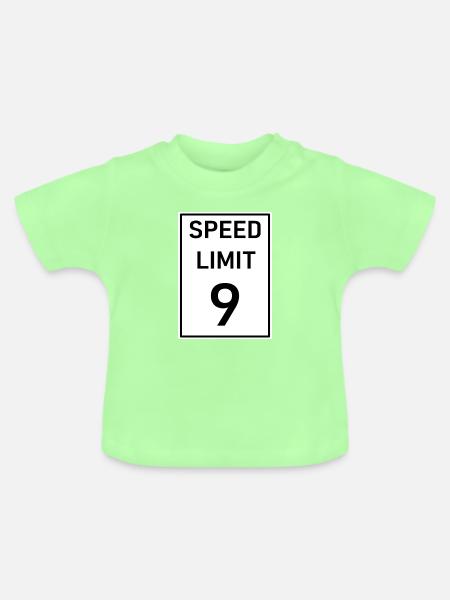 Einschränkung - Baby Bio-T-Shirt mit Rundhals - Mintgrün