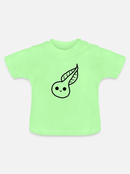 Kaulquappe - Baby Bio-T-Shirt mit Rundhals - Mintgrün