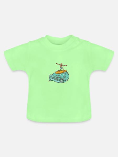 High Tides - Baby Bio-T-Shirt mit Rundhals - Mintgrün