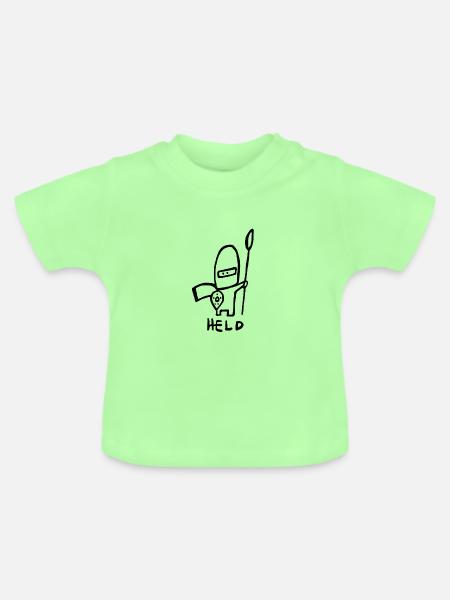 Held - Baby Bio-T-Shirt mit Rundhals - Mintgrün
