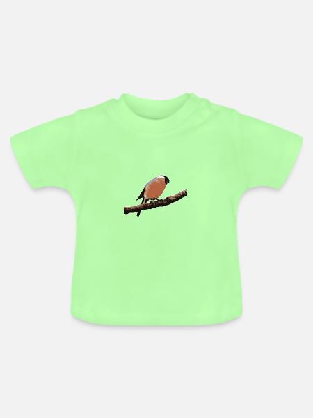 Gimpel niedlich - Baby Bio-T-Shirt mit Rundhals - Mintgrün