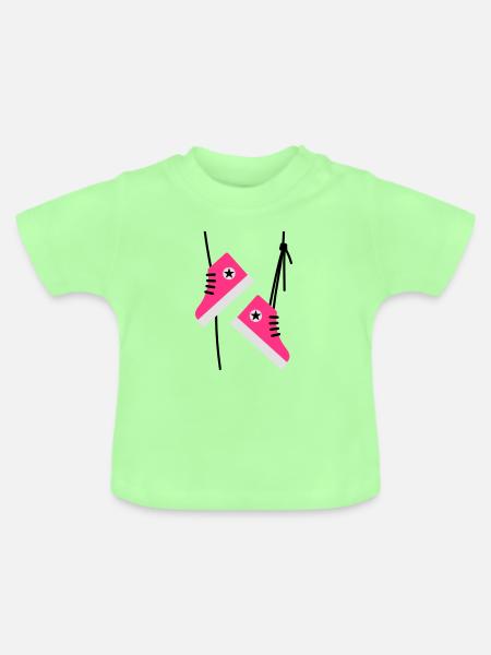 Chuckies - Baby Bio-T-Shirt mit Rundhals - Mintgrün
