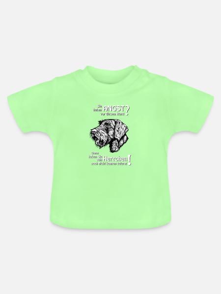 Angst vor DD? Herrchen - Baby Bio-T-Shirt mit Rundhals - Mintgrün