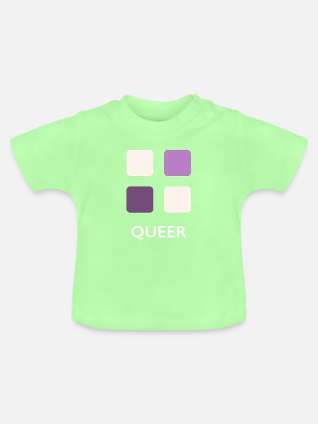 Queer Bäckerei - Baby Bio-T-Shirt mit Rundhals - Mintgrün