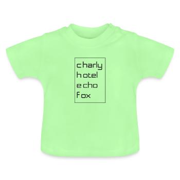 Ich bin der Chef - Baby Bio-T-Shirt mit Rundhals - Mintgrün - Vorne