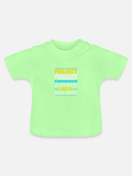 Project Manager - Baby Bio-T-Shirt mit Rundhals - Mintgrün