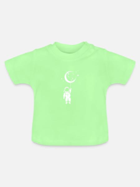 Spaceman - Baby Bio-T-Shirt mit Rundhals - Mintgrün