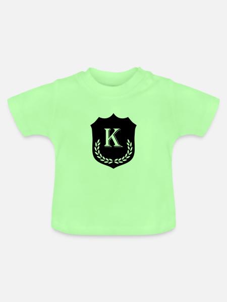 wappen K - Baby Bio-T-Shirt mit Rundhals - Mintgrün