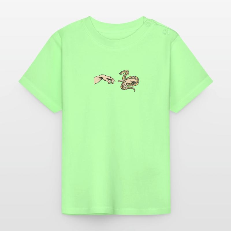 Python Liebe Lustige Python Schlange Baby Bio-T-Shirt mit Rundhals