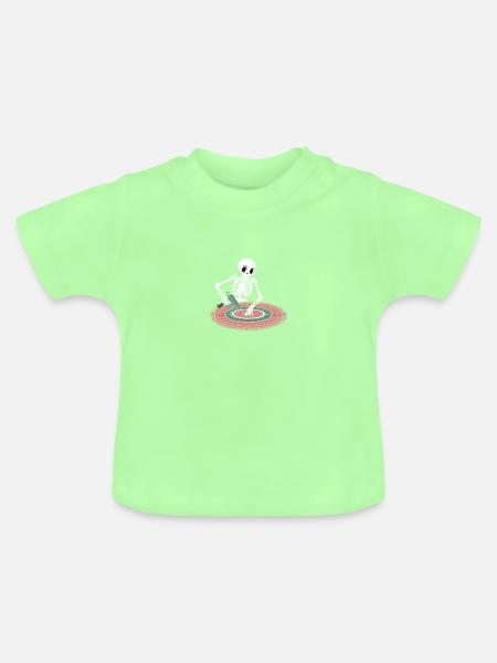 Diy-teppich Lustiger Teppich Tufting - Baby Bio-T-Shirt mit Rundhals - Mintgrün
