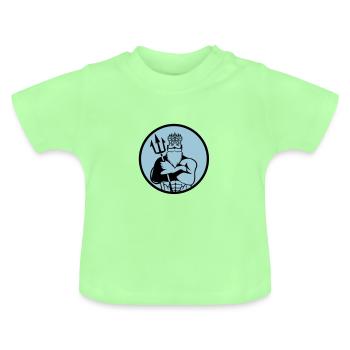 poseidon 002 - Baby Organic T-Shirt with Round Neck - mint green - Front