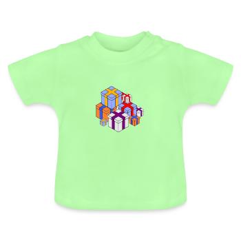 Cadeaux - T-shirt bio col rond Bébé - vert menthe - Devant