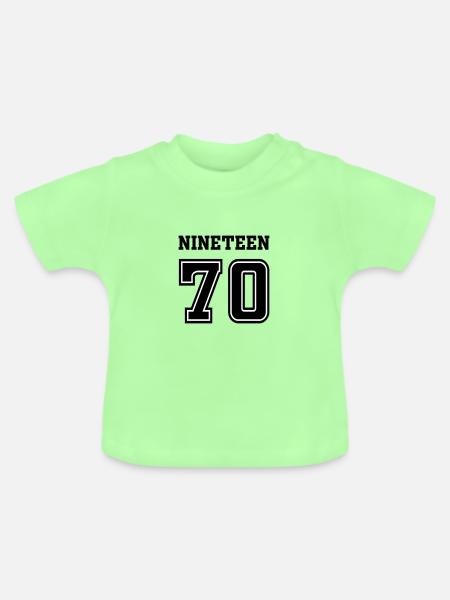1970 - Baby Bio-T-Shirt mit Rundhals - Mintgrün