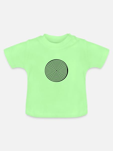 Spirale - Baby Bio-T-Shirt mit Rundhals - Mintgrün