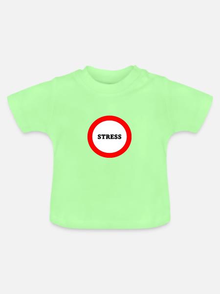 Stressverbot - Baby Bio-T-Shirt mit Rundhals - Mintgrün