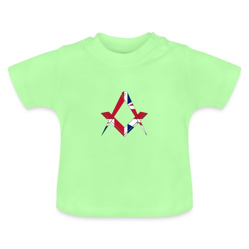Freimaurer Winkel&Zirkel Großbritannien / England - Baby Bio-T-Shirt mit Rundhals