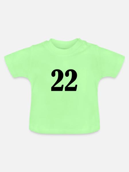 22 - Baby Bio-T-Shirt mit Rundhals - Mintgrün