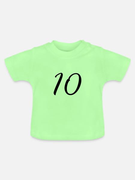 10 - Baby Bio-T-Shirt mit Rundhals - Mintgrün