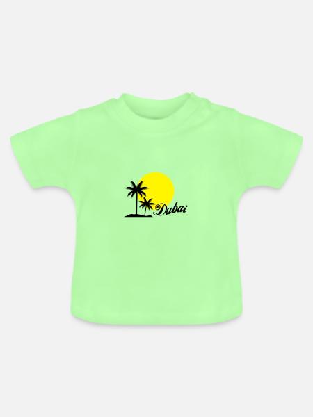 dubai - Baby Bio-T-Shirt mit Rundhals - Mintgrün